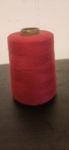 Vintage American Thread Cone Spool Polyester Staunch Red - £11.83 GBP