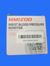Mmizoo W1681 Upper Arm Blood Pressure Monitor White Digital Display for ... - $12.50