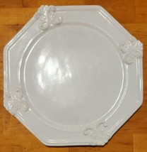 JC Penney Home Two (2) Dinner Plates Collection Vintage Cream 11&quot; GREAT COND. - £14.72 GBP