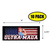 10 PACK 3.37&quot;x 9&quot; ULTRA MAGA Sticker Decal Political BS0471 - £10.39 GBP