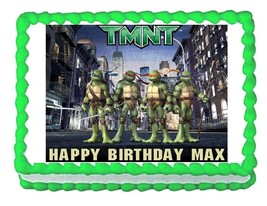TMNT Teenage Mutant Ninja Turtles edible cake image frosting cake topper - £7.81 GBP