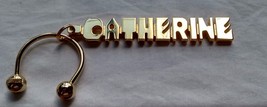 Catherine Key Ring Brass Color Cute Keyring Car House Keys Gift Ideas Birthday - £7.49 GBP