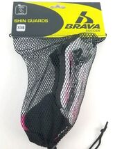 Brava Soccer Shin Guards Youth XXS New White / Pink 3ft 3" - 11" - $10.99