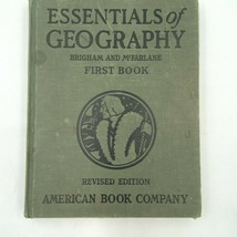Essentials of Geography Brigham and McFarlane 1934 First Book Textbook BK2 - £10.97 GBP