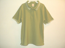 Gymboree Boys Size 10 Polo Shirt, Short Sleeves, Olive Green, 100% Cotton - £7.96 GBP