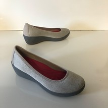 Crocs Shoes Womens W9 Grey Wedge Flats Dual Comfort Casual 202856 - £19.13 GBP
