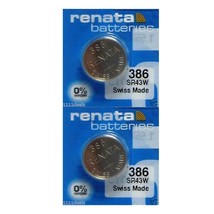 Renata 386 SR43W Batteries - 1.55V Silver Oxide 386 Watch Battery (10 Count) - £5.44 GBP+