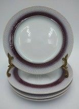 Pfaltzgraff Everyday Eclipse Plum Gray Set Of 4 Salad Plate Plates 8.5" - $44.99