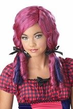 Magenta Purple Doll Curls Wig Girly Rag Doll Punk Country Girl Anime Manga Chick - £13.30 GBP