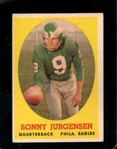 1958 Topps #90 Sonny Jurgensen Ex+ (Rc) Eagles Hof *X92204 - £110.48 GBP