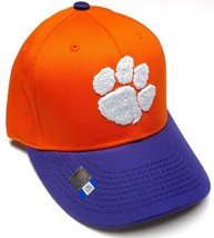 Clemson Tigers NCAA OC Sports Orange Purple Two Tone Hat Cap Adult Adjustable - £13.28 GBP