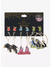 Disney Princess Aurora Sleeping Beauty Fairy Godmother &amp; Dragon Earrings... - £19.65 GBP