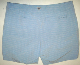 Womens 8 New NWT Columbia PFG Reel Relaxed Shorts Pockets White Blue Stripe UPF  - £75.77 GBP