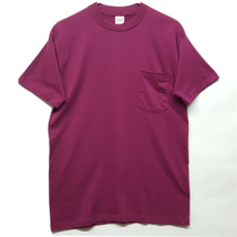 Vtg 70s 80s Sz L Short Sleeve Pocket T Shirt USA Kodel 50 50 USA Made - £14.90 GBP