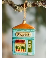 Anthropologie Florist Shop Hand Blown Glass Ornament NIB Discontinued - €28,19 EUR