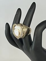 Lauren G Adams Gold-tone Heart Shaped Cocktail Ring - Rare - $96.77