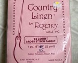 Regency Mills Country Linen 14 Count Cross Stitch Fabric 18 X 48 New In ... - £14.27 GBP