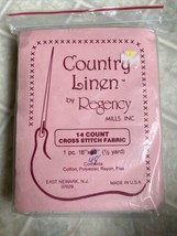 Regency Mills Country Linen 14 Count Cross Stitch Fabric 18 X 48 New In Package - £13.88 GBP