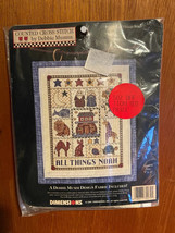 1995 Dimension &quot;All Things Noah&quot; Counted Cross Stitch Kit NEW ff1 - $276.06 MXN