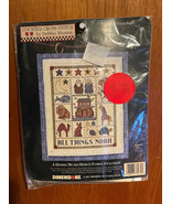 1995 Dimension &quot;All Things Noah&quot; Counted Cross Stitch Kit NEW ff1 - $276.06 MXN