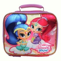 Shimmer &amp; Shine Nickelodeon Girls Pvc &amp; Lead-Free Insulated Lunch Box Tote Nwt - £10.74 GBP