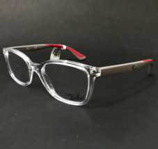 Ray-Ban Kids Eyeglasses Frames RB1586 3832 Red Gray Clear Rectangular 47-18-130 - £55.18 GBP