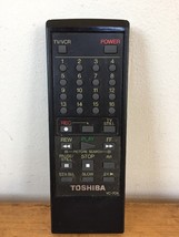 Vintage OEM Genuine Toshiba Television TV VCR Player Remote Control Black VC-70B - £23.88 GBP