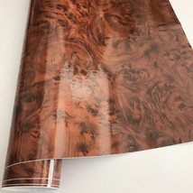 50x300cm Gloss  Grain  Finish Textured Vinyl Wrap Roll Sheet Film DIY No Mess Ea - £113.65 GBP