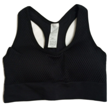 Essentials Women&#39;s YOGA-RUNNING-WALKING-ATHLETIC Bra -REMOVABLE Pads Black Small - £11.39 GBP