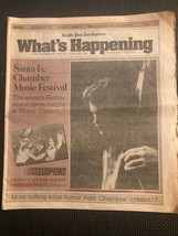 1985 Seattle post-intelligencer what&#39;s happening The Scorpions, Ratt - £6.93 GBP