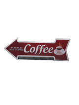 Retro Door Knob Sign. Here Open 24 Hours-Coffee-17 Inches Wide - £31.71 GBP