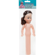Tissue Paper Doll Brown Hair 10 Inches - £17.86 GBP