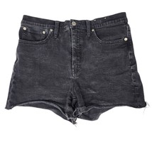 Madewell Shorts Womens Size 29 Cut Off High Rise Denim Black Bottoms - $29.44