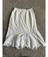 Giorgio Fiorlini Skirt Size  20w Maxi Plus Collection White Zip Elastic ... - $408.45 MXN