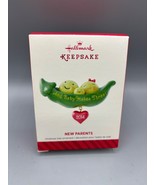 Hallmark Keepsake 2014 &quot;New Parents&quot; Ornament And Baby Makes Three Peas ... - $8.71