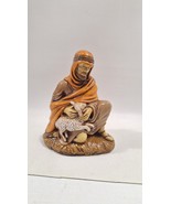 Vintage Christmas Holland Mold Nativity SHEPHERD KNEELING WITH LAMB - $380.25 MXN