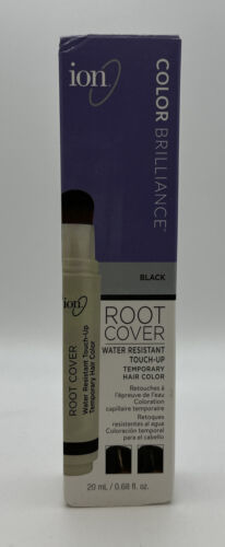 1 Ion Color Brilliance Temporary Water Resistant Root Cover Touch up Black NIB - $18.99