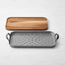 Outdoor Stainless-Steel Rectangular Roaster with Trivet - $309.92