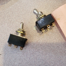 NICE LOT of 2 Vintage Carling ON OFF Toggle Switch 6-Pin  3A 250V 7A 125V # 0206 - £17.95 GBP