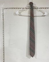 Vintage Men&#39;s Givenchy Monsieur Neck Tie Red Green Striped - £11.95 GBP