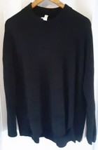 Lululemon Size L XL Black Ribbed Sweater U7 - £31.64 GBP