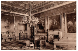 Windsor Castle The Rubens Room Berkshire England Black And White Postcard - £7.08 GBP