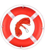 Life Ring,23&quot;/28&quot; Boat Safety Throw Rings,Life Ring Buoy with Reflective... - €106,26 EUR
