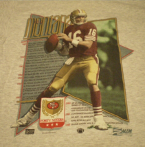 Joe Montana San Francisco 49ers Nfl Football Salem (L) Original 1990 Vtg T-SHIRT - £38.61 GBP