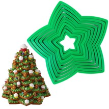10Pcs 3D Christmas Tree Cookie Cutter Set-Star Cookie Cutters Xmas Decor... - $20.99