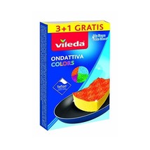 Vileda Colors ondattiva MILLEUSI 3+ 1, Sponge, Multicoloured, 13x 22x 2.6cm, 4Un - £15.82 GBP