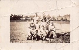 Young Boys Baseball Players TEAM-1920-30s Real Photo Postcard - £6.03 GBP
