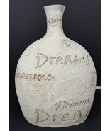 Light Up Dreams Bottle Resin Sandy Look 11&quot; Tall x 7&quot; x 4&quot; Base - $303.08 MXN