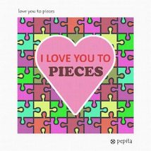 Pepita Needlepoint kit: Love You to Pieces, 10&quot; x 10&quot; - £62.34 GBP+