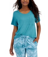 Alfani Super Soft Scoop-Neck Pajama Top Green blue Slate XXL SW230129 - £11.26 GBP